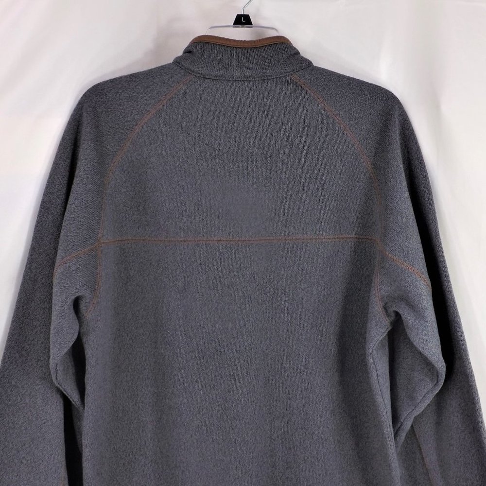 NWOT Columbia Mens Grey w Brown Trim Omni-Sheild 3/4 Zip Pullover Popover L - Picture 9 of 13